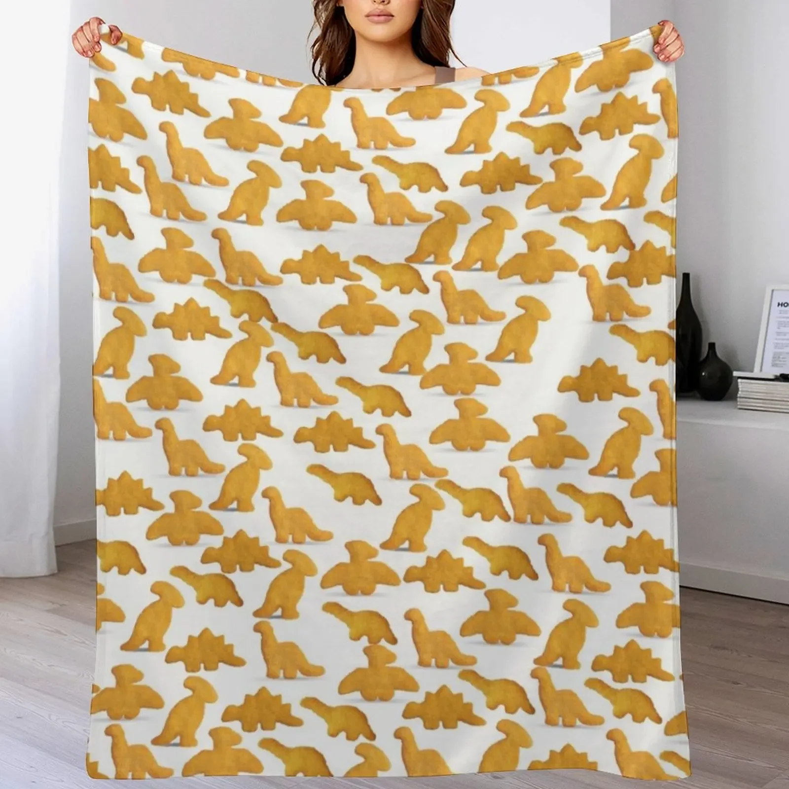 Dinosaur Chicken Nuggets Throw Blanket Anti Shedding Soft Fuzzy Blanket for Home
Dinosaur Chicken Nuggets Throw Blanket Anti Shedding Soft Fuzzy Blanket for Home