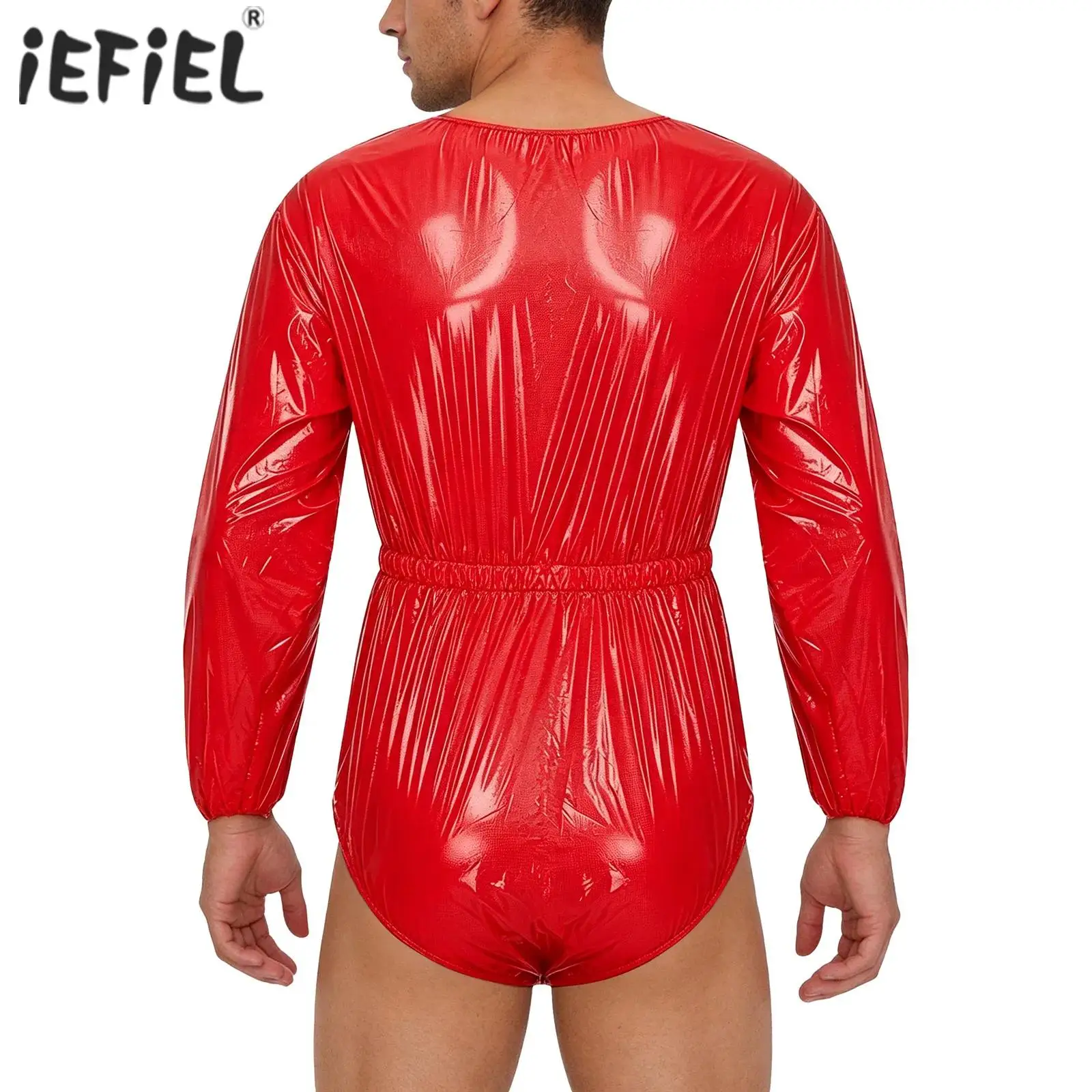 Swimwear Mens Glossy Waterproof Adaptive Clothing Diaper Cover Jumpsuit with Buttoned Crotch Short Sleeve Bodysuit Swimsuit
Swimwear Mens Glossy Waterproof Adaptive Clothing Diaper Cover Jumpsuit with Buttoned Crotch Short Sleeve Bodysuit Swimsuit