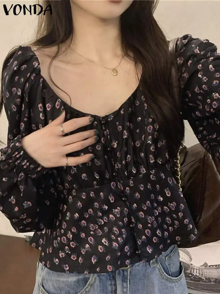 Women Printed Tops Elegant Blouse 2023 Fashion Summer Sexy V Neck Long Sleeve Shirts Femininas Fashion Puff Sleeve Blusas Baggy
Women Printed Tops Elegant Blouse 2023 Fashion Summer Sexy V Neck Long Sleeve Shirts Femininas Fashion Puff Sleeve Blusas Baggy