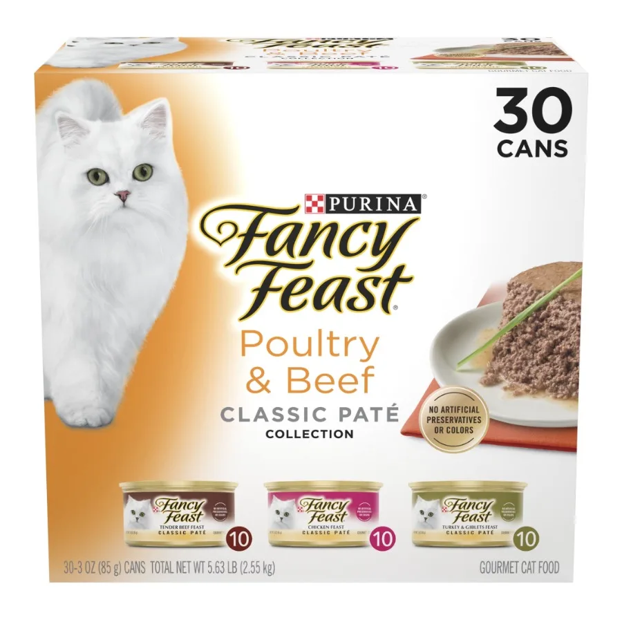 Влажный корм для кошек Purina Classic Collection Pate, паштет с птицей и говядиной, 3 унции, 30 банок, высококачественный белок, мягкая текстура, идеально подходит для взрослых кошек
Влажный корм для кошек Purina Classic Collection Pate, паштет с птицей и говядиной, 3 унции, 30 банок, высококачественный белок, мягкая текстура, идеально подходит для взрослых кошек