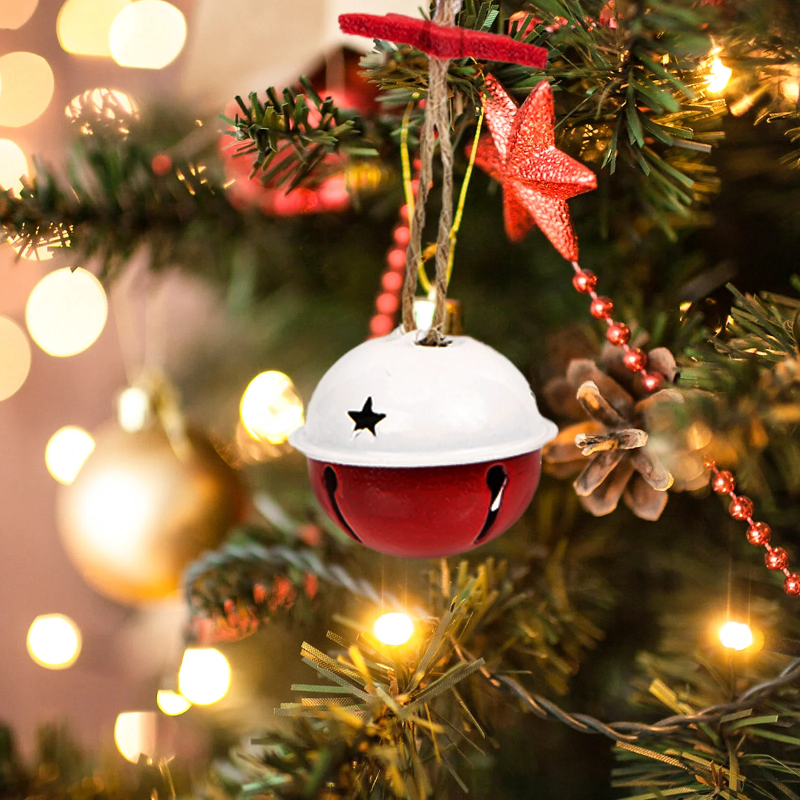 12 Pcs Christmas Bell Ornament Decor Bells White Indoor Jingle Pendant for Crafts Tree Decorate
12 Pcs Christmas Bell Ornament Decor Bells White Indoor Jingle Pendant for Crafts Tree Decorate