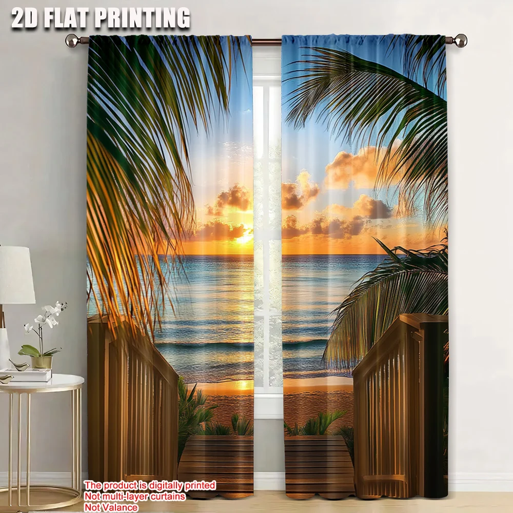 2pc, Curtains Wooden Fence With Sea View 100% Polyester,Without Electricity Festive Holiday Suitable for Holiday Family Party
2pc, Curtains Wooden Fence With Sea View 100% Polyester,Without Electricity Festive Holiday Suitable for Holiday Family Party