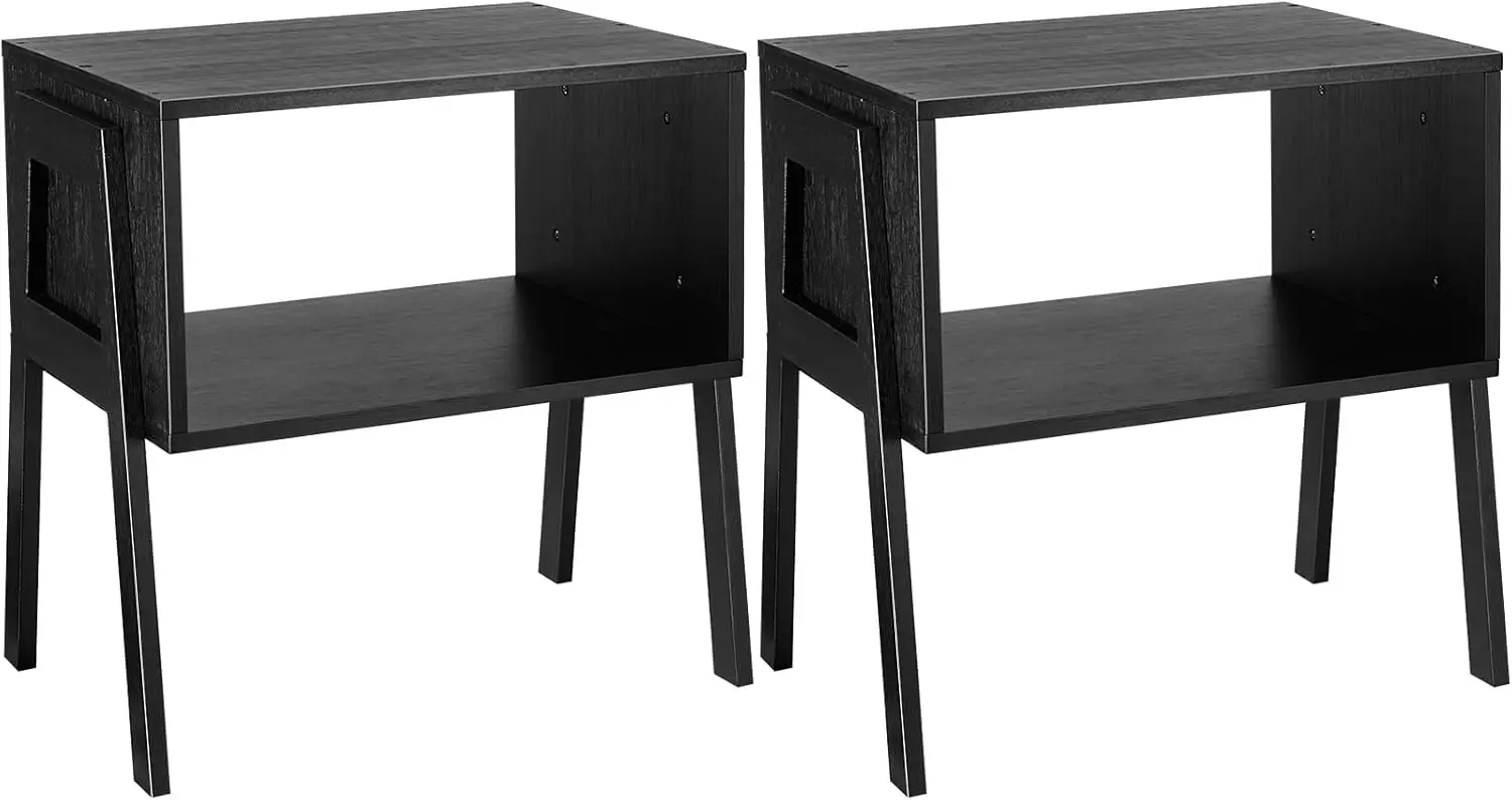 Bedside Tables, Stackable Bamboo Nightstands, Bamboo Side Tables for Bedroom & Living Room, End Table Night Stands, Set of 2, Bl
Bedside Tables, Stackable Bamboo Nightstands, Bamboo Side Tables for Bedroom & Living Room, End Table Night Stands, Set of 2, Bl