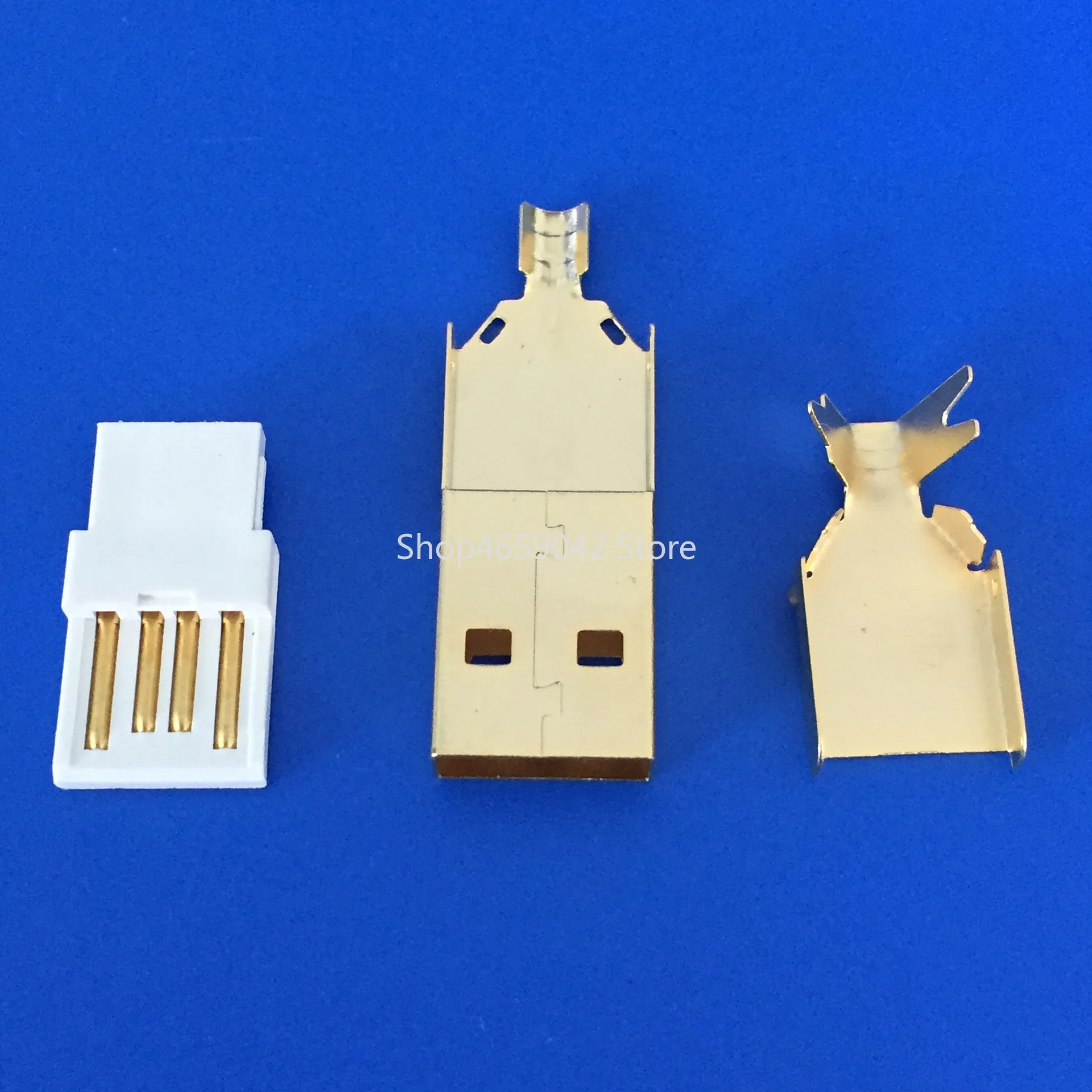 5pcs/lot Usb Connector Gold Plating DIY USB 2.0 A Type Male Plug Connector Wire Bonding
5pcs/lot Usb Connector Gold Plating DIY USB 2.0 A Type Male Plug Connector Wire Bonding