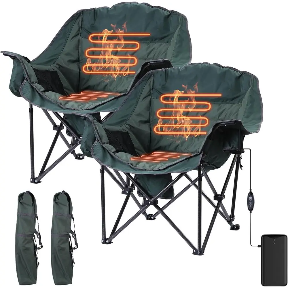 Heated Padded Chair, Heated Camping Chair, Heated Outdoor Chair, Oversized Camping Chair, with Cooler Bag, Side Bag, Heavy Duty,
Heated Padded Chair, Heated Camping Chair, Heated Outdoor Chair, Oversized Camping Chair, with Cooler Bag, Side Bag, Heavy Duty,