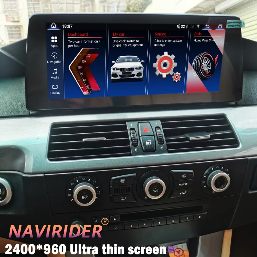 2400*960 Car Video For Bmw 5 Series E60 2003-2010 CCC CIC Player Display Android GPS 4G Multimedia Screen Radio Wireless CarPlay
2400*960 Car Video For Bmw 5 Series E60 2003-2010 CCC CIC Player Display Android GPS 4G Multimedia Screen Radio Wireless CarPlay
