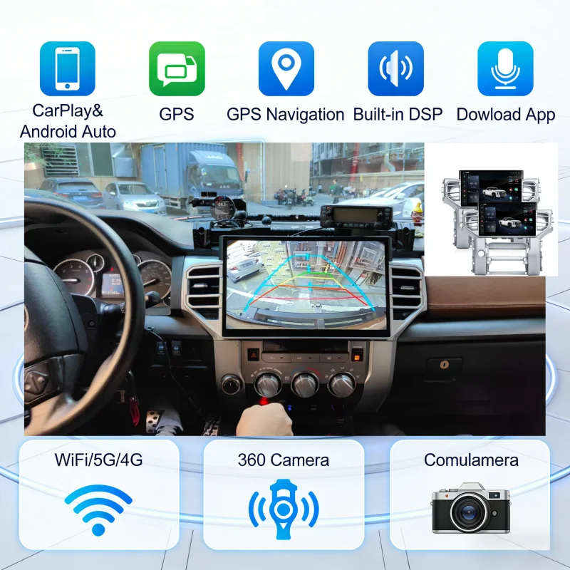 Автомобильная GPS-навигация Android Auto для Toyota Tundra 2015-2019, мультимедийный видеоплеер, CarPlay, 14.6-дюймовый автомобильный радиоприемник
Автомобильная GPS-навигация Android Auto для Toyota Tundra 2015-2019, мультимедийный видеоплеер, CarPlay, 14.6-дюймовый автомобильный радиоприемник