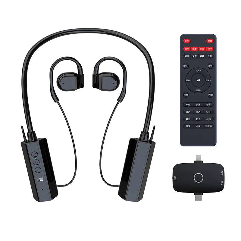 Luxmoc G6 Wireless Live Streaming Headphones Sound Card Earphones All-In-One Neckband Open Outdoor Live Broadcast Headphones
Luxmoc G6 Wireless Live Streaming Headphones Sound Card Earphones All-In-One Neckband Open Outdoor Live Broadcast Headphones
