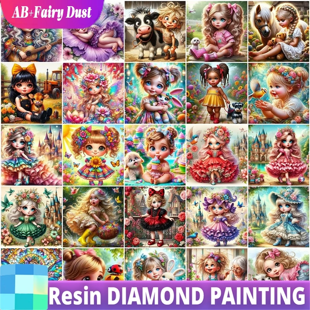Смола Фея Пыль AB 5D DIY Алмазная картина Девушка Фея Полная квадратная дрель Мозаика Портретная вышивка Мультфильм Подарочный набор ручной работы 
Смола Фея Пыль AB 5D DIY Алмазная картина Девушка Фея Полная квадратная дрель Мозаика Портретная вышивка Мультфильм Подарочный набор ручной работы