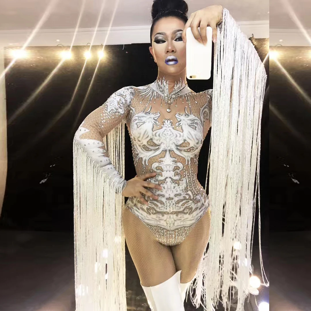 Baitiane Rhinestone Tassel Leotard Dress for Women's Latin Jazz Dance Performance Clothes Ballroom Fringed Samba Tango Dresses
Baitiane Rhinestone Tassel Leotard Dress for Women's Latin Jazz Dance Performance Clothes Ballroom Fringed Samba Tango Dresses