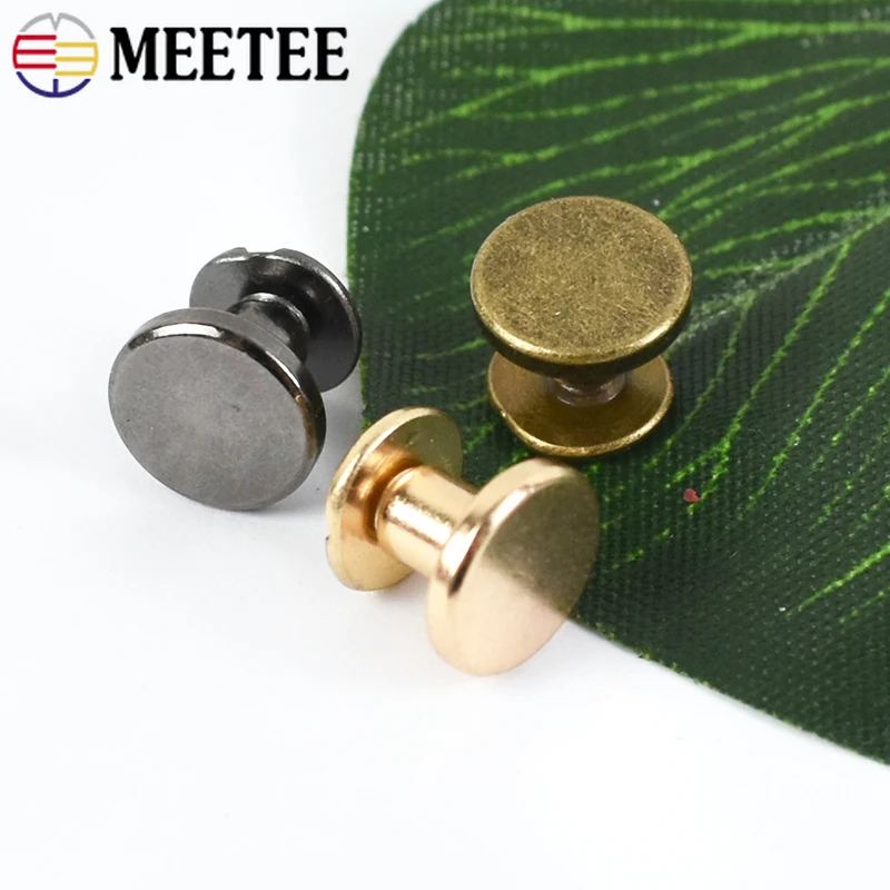 10/20Pcs Meetee 5-8mm Flat Head Metal Screw Rivets Bag Strap Nail Binding Belt Buckles Clothes Leather Button Scissors Accessory
10/20Pcs Meetee 5-8mm Flat Head Metal Screw Rivets Bag Strap Nail Binding Belt Buckles Clothes Leather Button Scissors Accessory