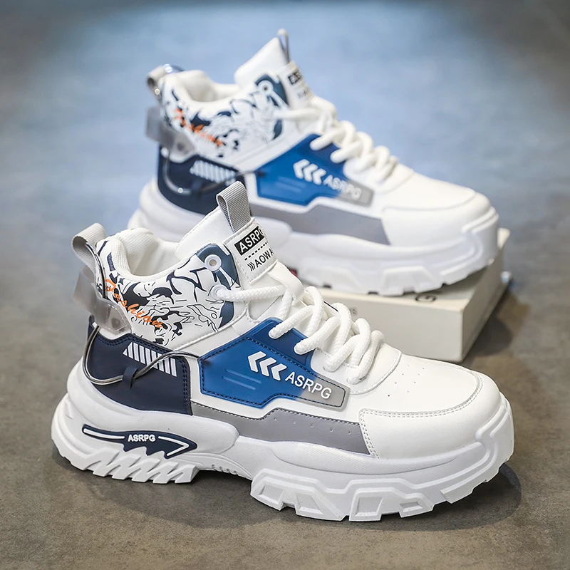 Весенние повседневные спортивные кроссовки для мужчин, новые модные трендовые высокие кроссовки для бега, универсальные, подходят для занятий спортом на открытом воздухе и повседневной носки.
Весенние повседневные спортивные кроссовки для мужчин, новые модные трендовые высокие кроссовки для бега, универсальные, подходят для занятий спортом на открытом воздухе и повседневной носки.