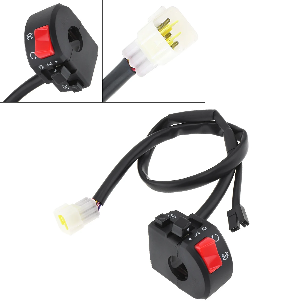 300CC 22MM Motorcycle Handlebar Control Right Switch LED Switch Start Switch Headlight Switch Fit for ATV / Suzuki Yamaha
300CC 22MM Motorcycle Handlebar Control Right Switch LED Switch Start Switch Headlight Switch Fit for ATV / Suzuki Yamaha