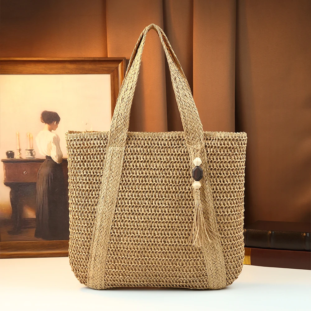 Пляжная сумка Resort 2026: Новая художественная сумка в стиле кантри, на одно плечо, большая вместимость, ручная вязка, повседневная женская сумка-тоут
Пляжная сумка Resort 2026: Новая художественная сумка в стиле кантри, на одно плечо, большая вместимость, ручная вязка, повседневная женская сумка-тоут