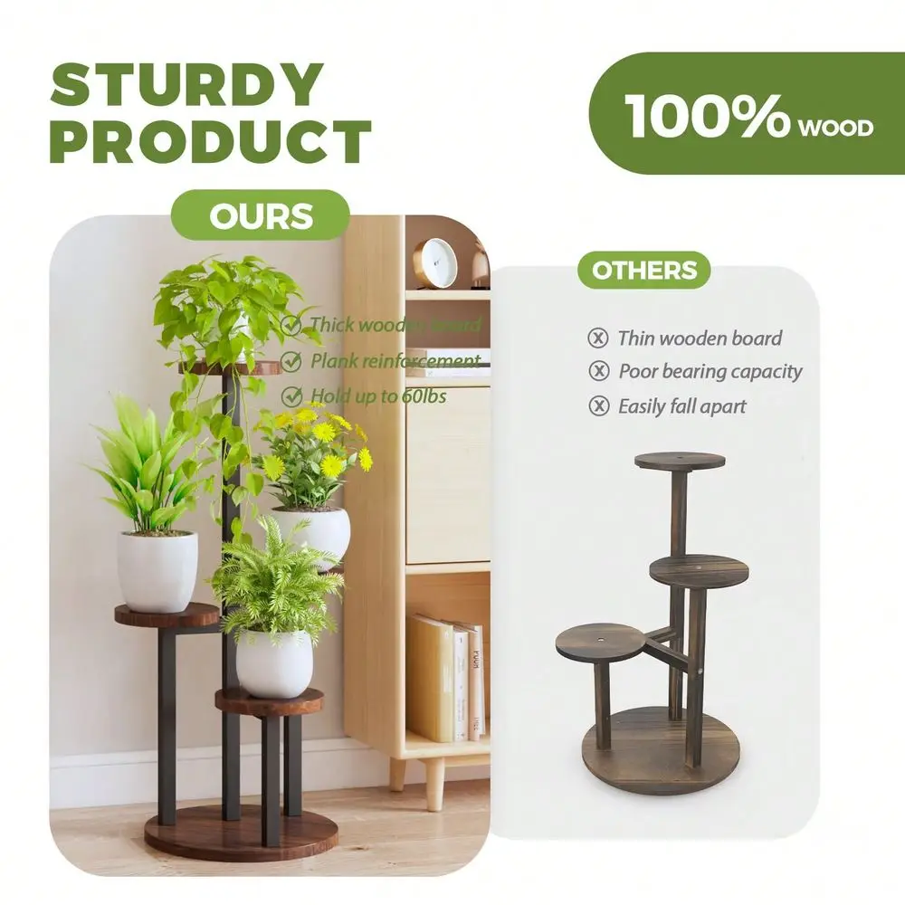 Tier Plant Stand Indoor, Tall Metal Wood Plant Shelf Outdoor,Small Flower Pot Holder Table Rack Garden Accessories For Corner L
Tier Plant Stand Indoor, Tall Metal Wood Plant Shelf Outdoor,Small Flower Pot Holder Table Rack Garden Accessories For Corner L