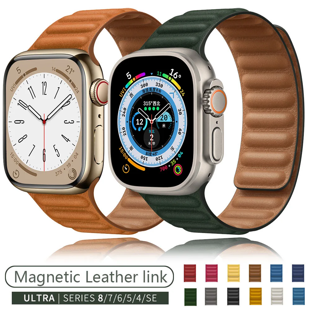 Ремешок кожаный для apple watch band 44 мм 40 мм iWatch series 8 7 6 SE 5 4 3, браслет для наручных часов 42 мм 38 мм 45 мм 41 мм 49 мм
Ремешок кожаный для apple watch band 44 мм 40 мм iWatch series 8 7 6 SE 5 4 3, браслет для наручных часов 42 мм 38 мм 45 мм 41 мм 49 мм