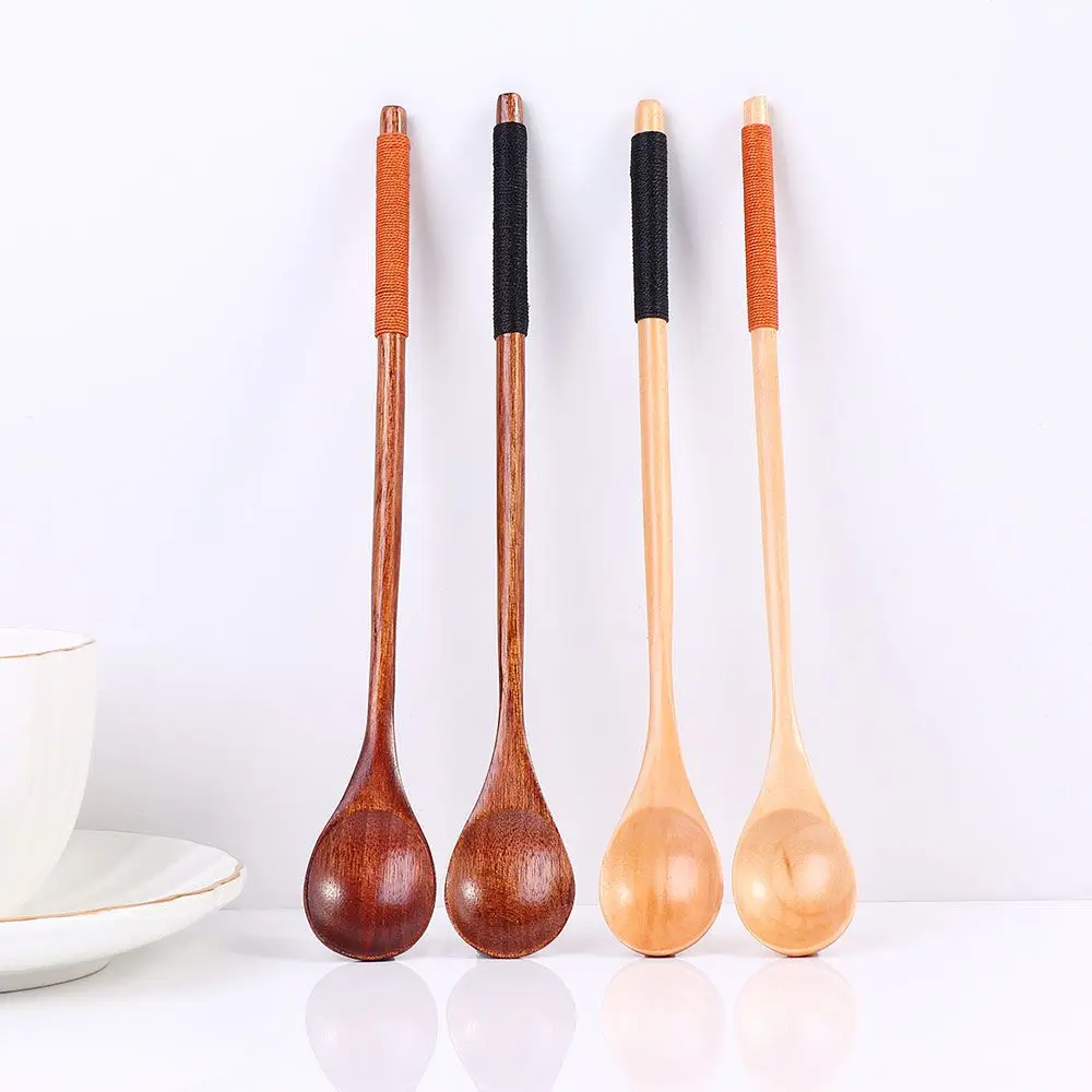Wooden Spoons Large Long Handled Spoon Kids Spoon Wood Rice Soup Dessert Spoon Coffer Tea Mixing Tableware
Wooden Spoons Large Long Handled Spoon Kids Spoon Wood Rice Soup Dessert Spoon Coffer Tea Mixing Tableware