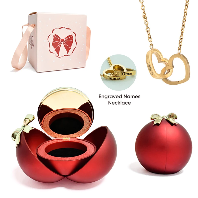 2025 New Round Eternal Rose Jewelry Box Engraved Name Necklace Birthday Anniversary Gift Mothers Day Gift Fashionable Set
2025 New Round Eternal Rose Jewelry Box Engraved Name Necklace Birthday Anniversary Gift Mothers Day Gift Fashionable Set