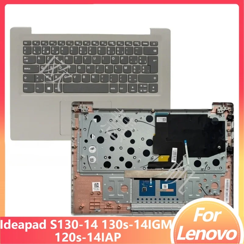 M New for Lenovo Ideapad S130 14 130S 14IGM 120s-14IAP Palmrest Upper Cover with BE Belgian Keyboard Mineral Gray 5CB0R61085
M New for Lenovo Ideapad S130 14 130S 14IGM 120s-14IAP Palmrest Upper Cover with BE Belgian Keyboard Mineral Gray 5CB0R61085