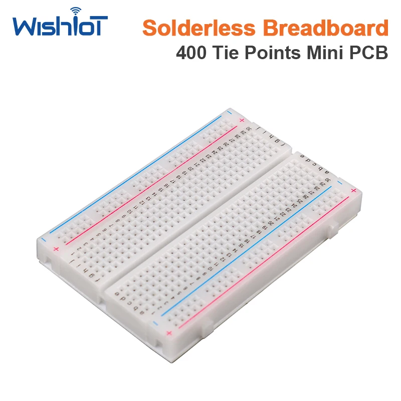 400 Tie Points Solderless Breadboard for Electronic Circuit Prototype Test Board Model Parts Components
400 Tie Points Solderless Breadboard for Electronic Circuit Prototype Test Board Model Parts Components