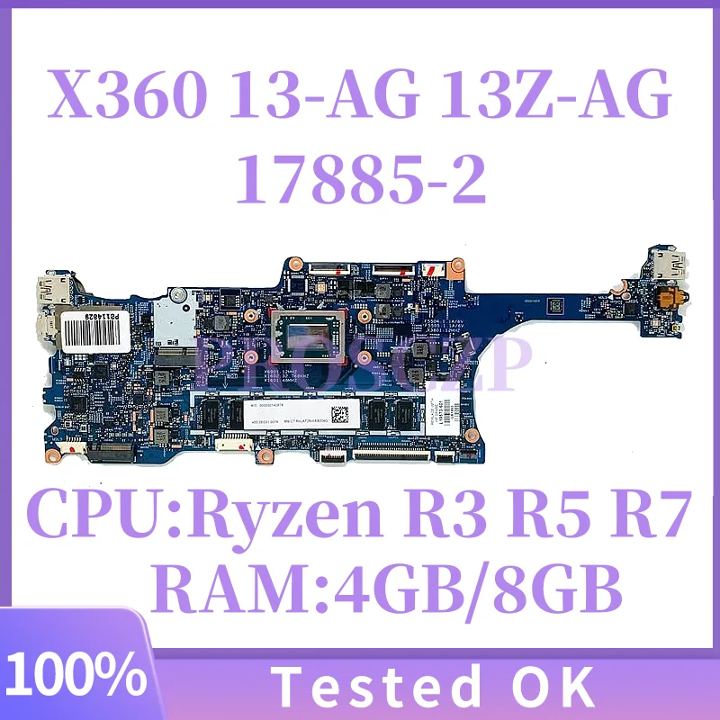 Материнская плата для ноутбука HP Envy X360 13-AG 13Z-AG 17885-2 с процессором Ryzen R3 R5 R7, 4 ГБ/8 ГБ ОЗУ L19573-001 L19571-001 L19572-601
Материнская плата для ноутбука HP Envy X360 13-AG 13Z-AG 17885-2 с процессором Ryzen R3 R5 R7, 4 ГБ/8 ГБ ОЗУ L19573-001 L19571-001 L19572-601