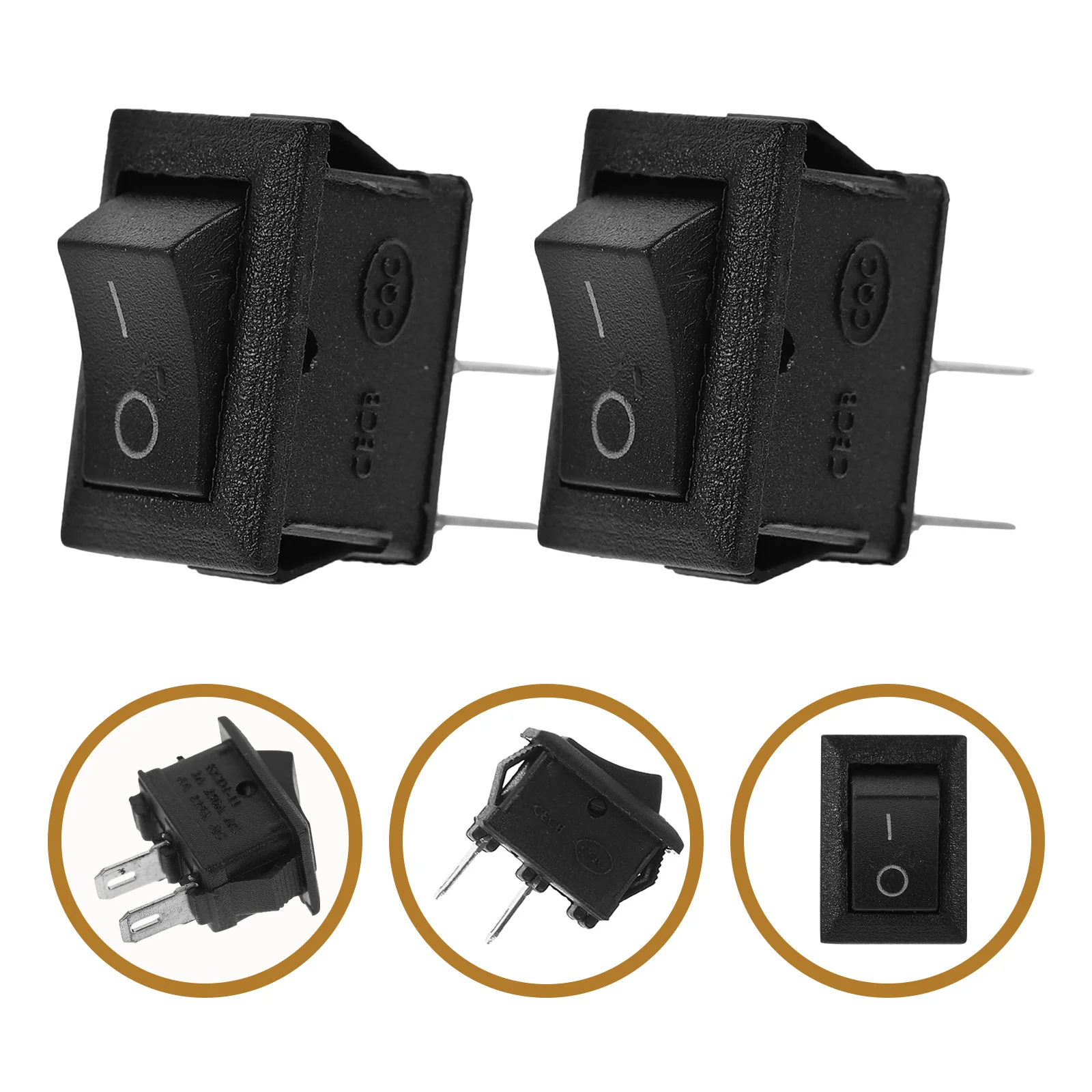 15Pcs 15x21mm 2 Pin on Off Rocker Switch 3a 250V 6a 125V Mini Black 2 Solder Lug Compatible Home Appliances Power Control
15Pcs 15x21mm 2 Pin on Off Rocker Switch 3a 250V 6a 125V Mini Black 2 Solder Lug Compatible Home Appliances Power Control