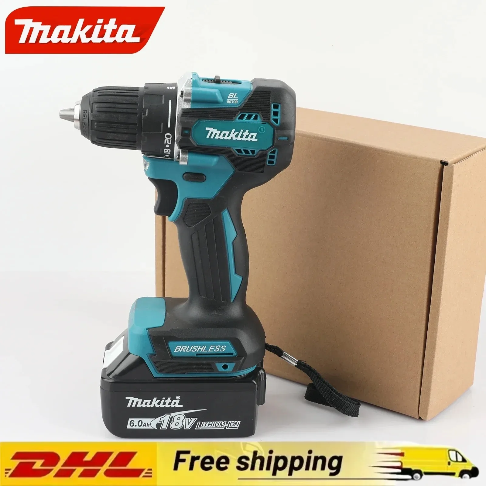 Makita Original DDF487 10mm Cordless Driver Drill 18V Brushless Electric Impact Screwdriver Rechargeable Power Tool
Makita Original DDF487 10mm Cordless Driver Drill 18V Brushless Electric Impact Screwdriver Rechargeable Power Tool