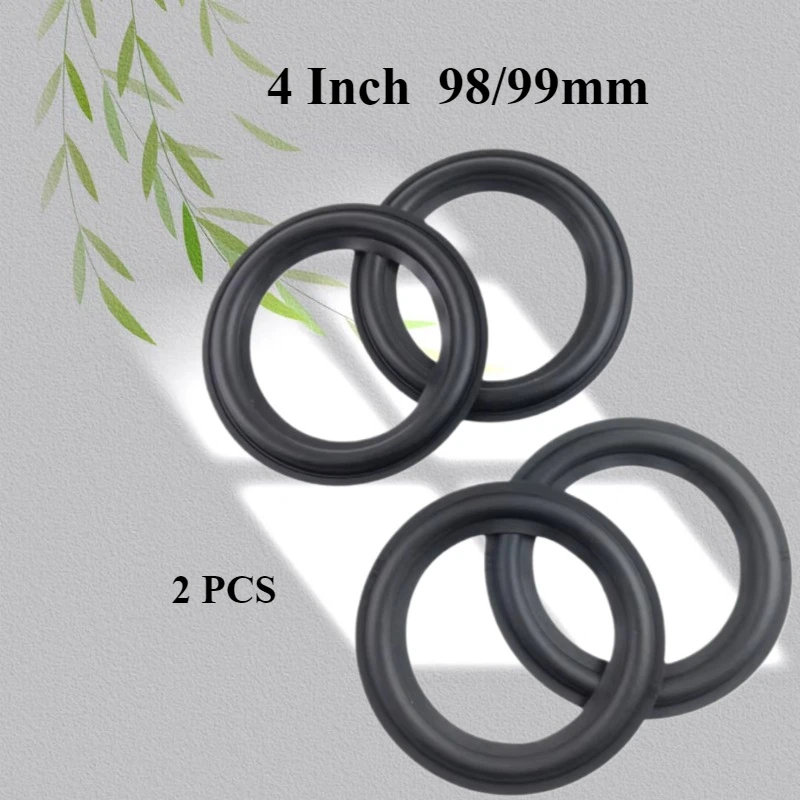 2Pcs 4 Inch Speaker Rubber Repair Suspension Surround Folding Ring Full Range Woofer Speaker Replacement 98/99mm 
2Pcs 4 Inch Speaker Rubber Repair Suspension Surround Folding Ring Full Range Woofer Speaker Replacement 98/99mm