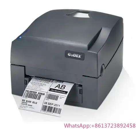 4 Inch 203/300dpi Desktop Direct Thermal Transfer Label Printer Godex G500U Thermal Transfer Printer for Clothing Hangtags
4 Inch 203/300dpi Desktop Direct Thermal Transfer Label Printer Godex G500U Thermal Transfer Printer for Clothing Hangtags