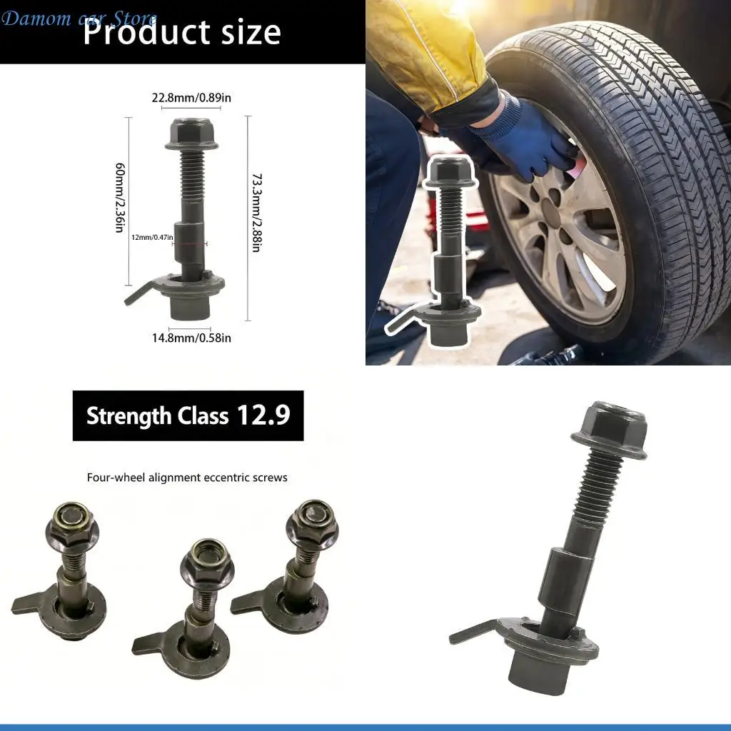 A2UC Ajustable Front Alignment Cambers Bolts for Vehicle Wheel Alignment with Anti Loosening Nut Design
A2UC Ajustable Front Alignment Cambers Bolts for Vehicle Wheel Alignment with Anti Loosening Nut Design