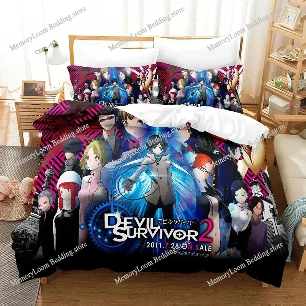 New Devil Survivor 2 Bedding Set Cartoon Anime Set Adult Boys Bedroom Duvetcover Sets 3D Kawaii All Season Camas
New Devil Survivor 2 Bedding Set Cartoon Anime Set Adult Boys Bedroom Duvetcover Sets 3D Kawaii All Season Camas