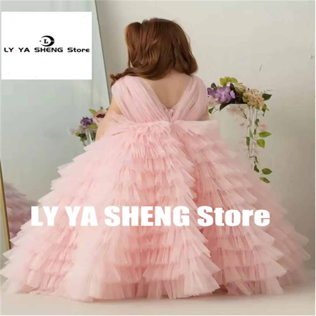 Communion Princess Wedding Dress Tiered Tulle V Neck Sleeveless First Communion Flower Girl Dress Birthday Party Prom Pageant Ba
Communion Princess Wedding Dress Tiered Tulle V Neck Sleeveless First Communion Flower Girl Dress Birthday Party Prom Pageant Ba