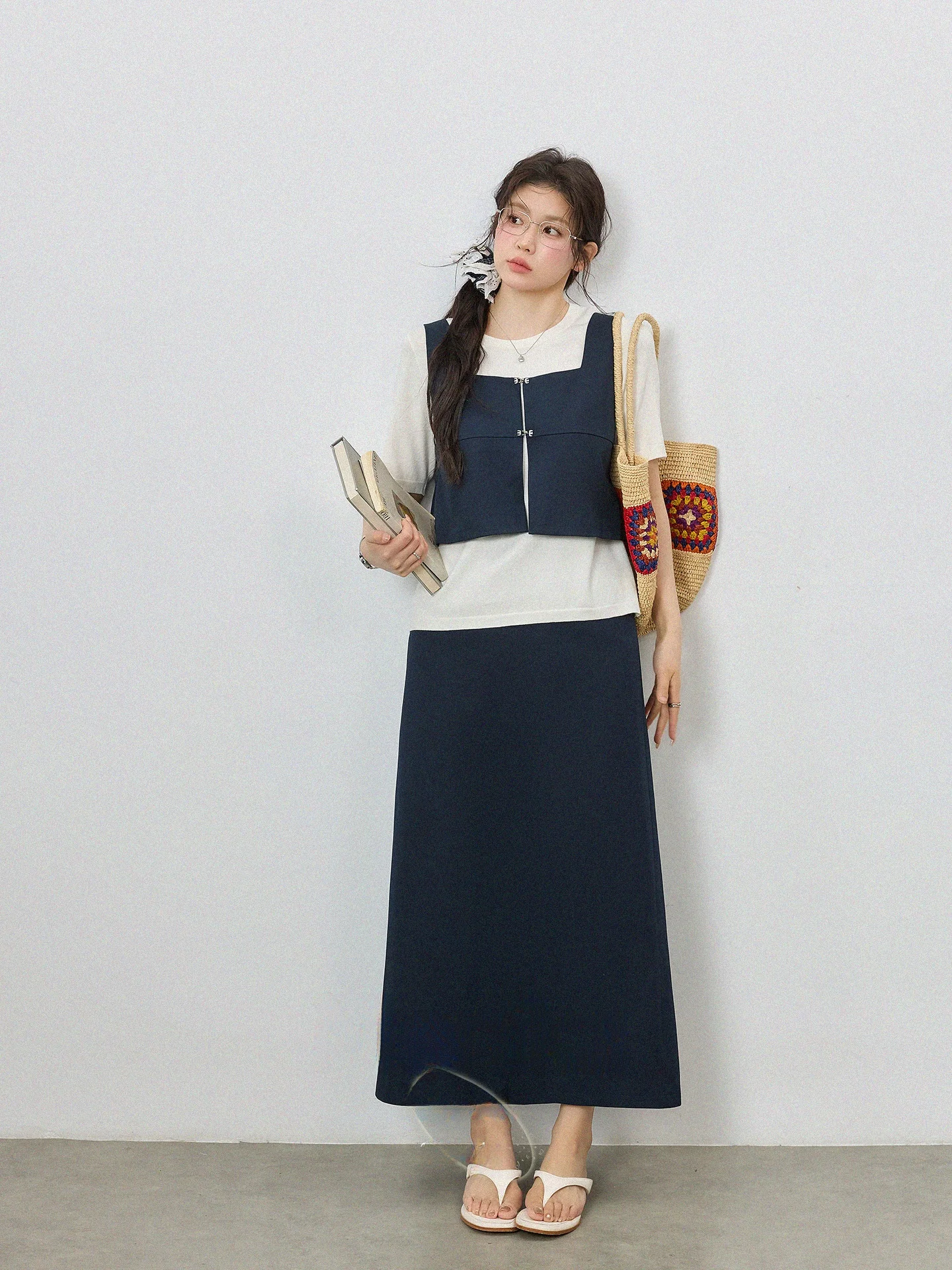 plus Size Women's Slimming Casual Skirt Set Cover up Summer Two Piece Set High Waist A-Line Long Skirt Polyester Fiber
plus Size Women's Slimming Casual Skirt Set Cover up Summer Two Piece Set High Waist A-Line Long Skirt Polyester Fiber