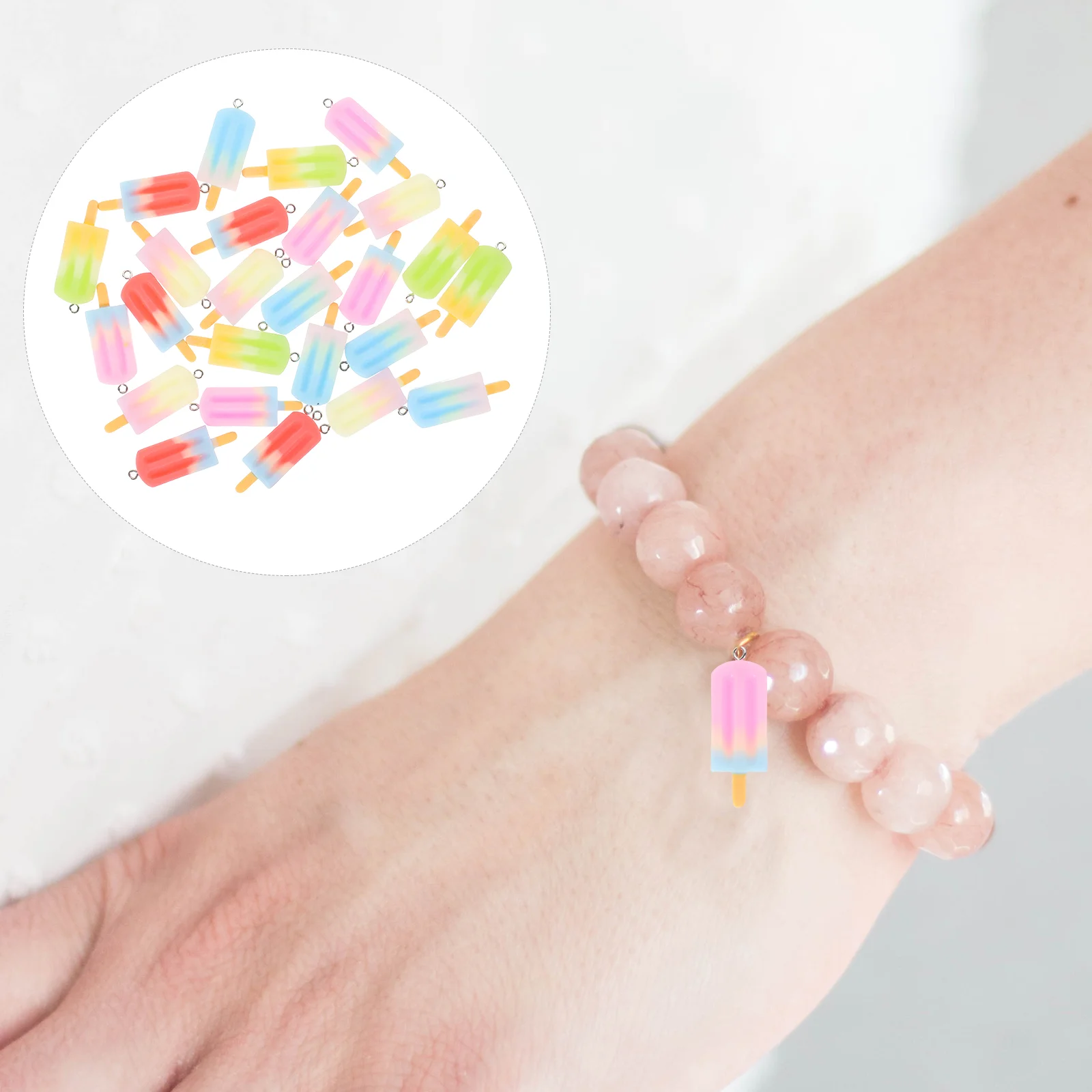 25 Pcs Popsicle Pendant Christmas Charms for Jewelry Candy Resin Catcher Keychain
25 Pcs Popsicle Pendant Christmas Charms for Jewelry Candy Resin Catcher Keychain