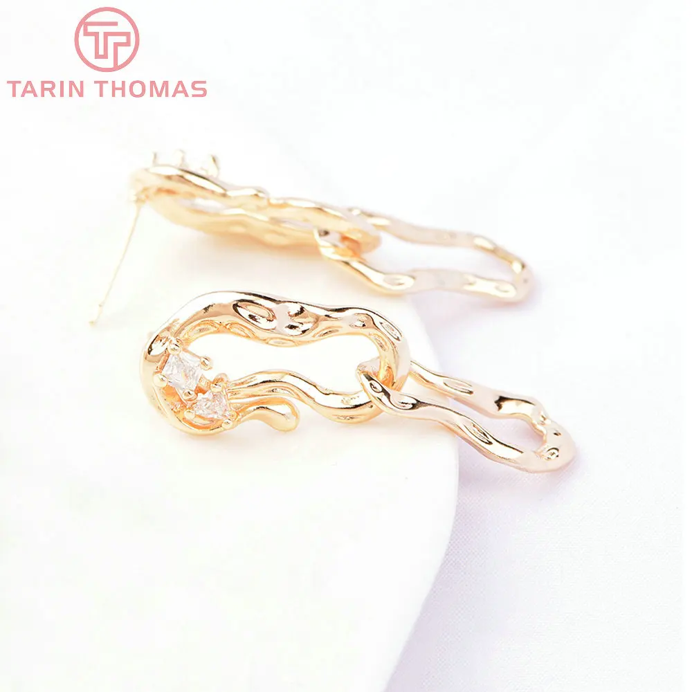(6677) 2PCS Length 38MM 24K Gold Color Brass with Zircon Double Circle Stud Earring Jewelry Making Findings Jewelry Accessories
(6677) 2PCS Length 38MM 24K Gold Color Brass with Zircon Double Circle Stud Earring Jewelry Making Findings Jewelry Accessories