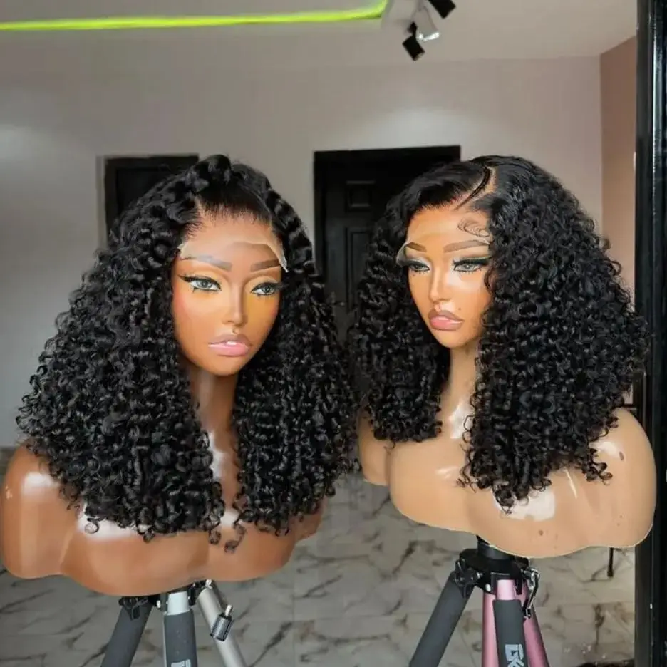 13x4 HD Transparent Lace Curly Wave Bob Wigs Human Hair Supplier 230% Density Wholesale 5x5 Close Lace Wig Water Wave Bob Wig
13x4 HD Transparent Lace Curly Wave Bob Wigs Human Hair Supplier 230% Density Wholesale 5x5 Close Lace Wig Water Wave Bob Wig