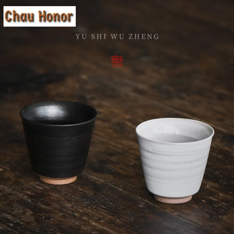 2pc/lot Japanese Brush Mark Glaze Teacup Vintage Tea Bowl Tea Cup Set Tea-tasting Personal Cup Jianzhan Master Cups Teaset 70ml 
2pc/lot Japanese Brush Mark Glaze Teacup Vintage Tea Bowl Tea Cup Set Tea-tasting Personal Cup Jianzhan Master Cups Teaset 70ml