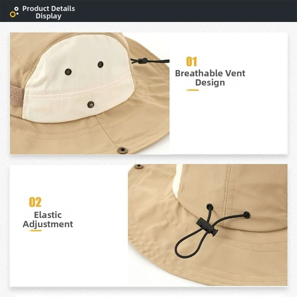 New Sun Protection Bucket Hat Breathable Anti-UV Camping Hiking Caps Fishing Hats Summer
New Sun Protection Bucket Hat Breathable Anti-UV Camping Hiking Caps Fishing Hats Summer