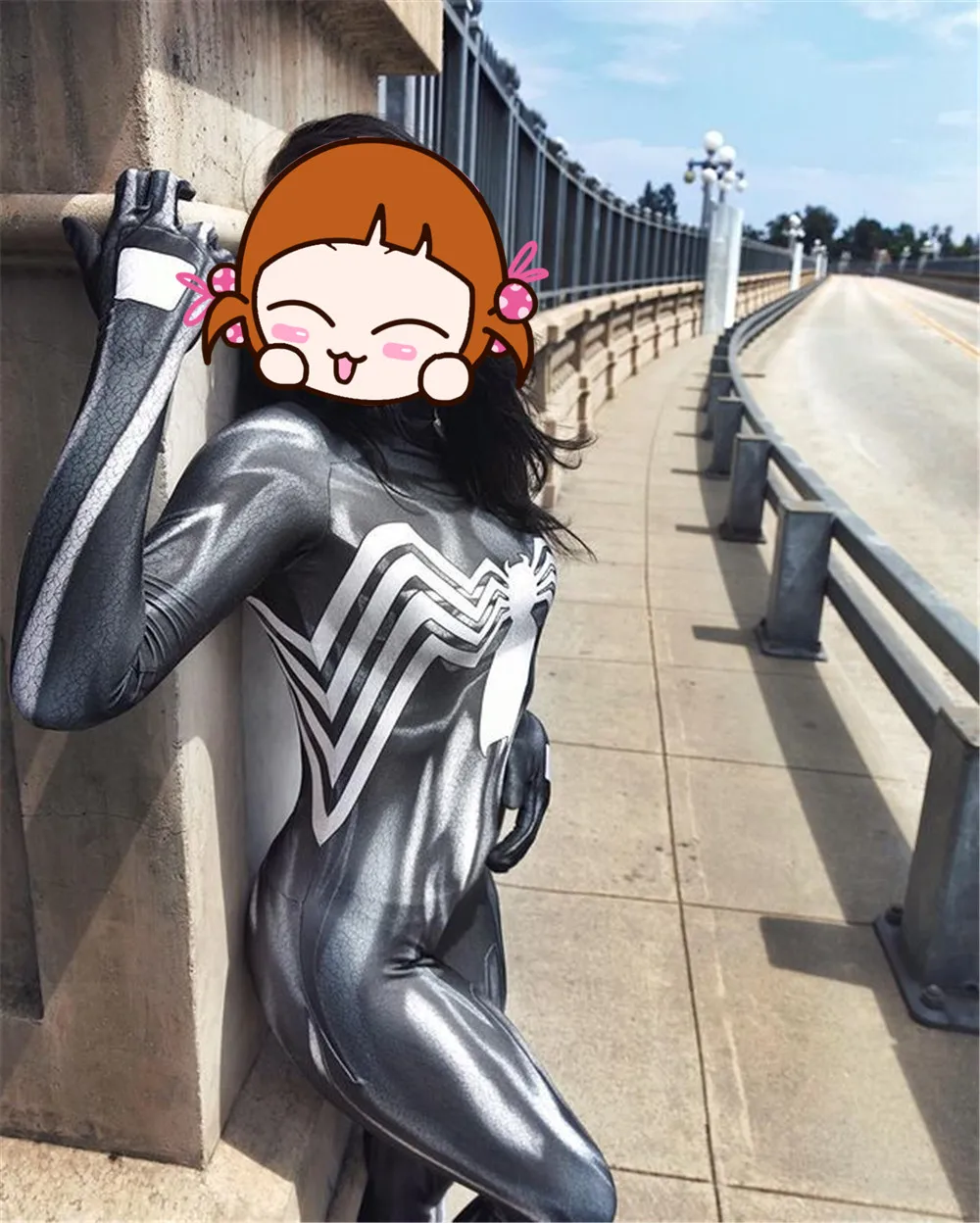 Halloween Woman Black Venom Spider Cosplay Costume Female Superhero Bodysuit Zentai Suit Adult Party Jumpsuit
Halloween Woman Black Venom Spider Cosplay Costume Female Superhero Bodysuit Zentai Suit Adult Party Jumpsuit
