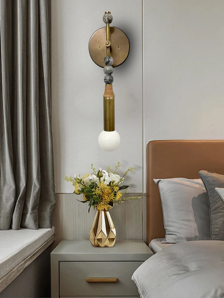 Wall Lamp Brass Marble Ball Wall Lights Led Dimmable Background Light Fixture Classic Home Decoration Items Bedside Aisle Lamps
Wall Lamp Brass Marble Ball Wall Lights Led Dimmable Background Light Fixture Classic Home Decoration Items Bedside Aisle Lamps
