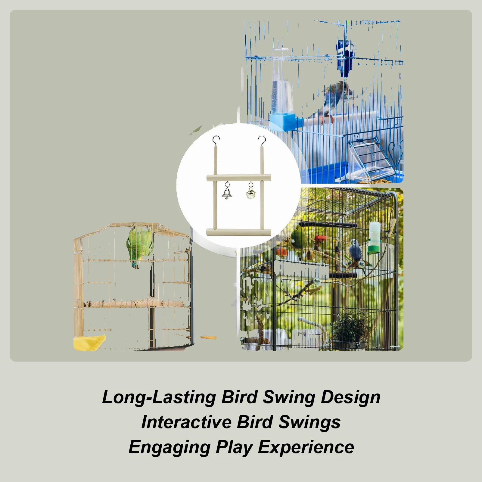 Качели для птиц, деревянная подставка для клетки с колокольчиком, интерактивные качели для кореллы для Conure Cockatiel Lovebird, канарейка, кролика, морской шиншиллы
Качели для птиц, деревянная подставка для клетки с колокольчиком, интерактивные качели для кореллы для Conure Cockatiel Lovebird, канарейка, кролика, морской шиншиллы