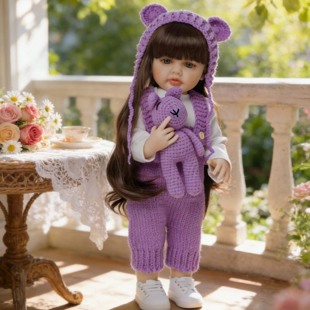 BZDOLL 55cm Full Body Soft Vinyl Reborn Baby Stand Doll Lifelike 22inch Princess Toddler Toy Bebe Birthday Gift for 3+ Children
BZDOLL 55cm Full Body Soft Vinyl Reborn Baby Stand Doll Lifelike 22inch Princess Toddler Toy Bebe Birthday Gift for 3+ Children