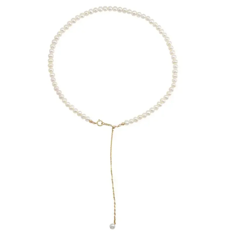 New French retro high-end collarbone chain S925 pure silver natural pearl necklace women's freshwater pearl chain
New French retro high-end collarbone chain S925 pure silver natural pearl necklace women's freshwater pearl chain