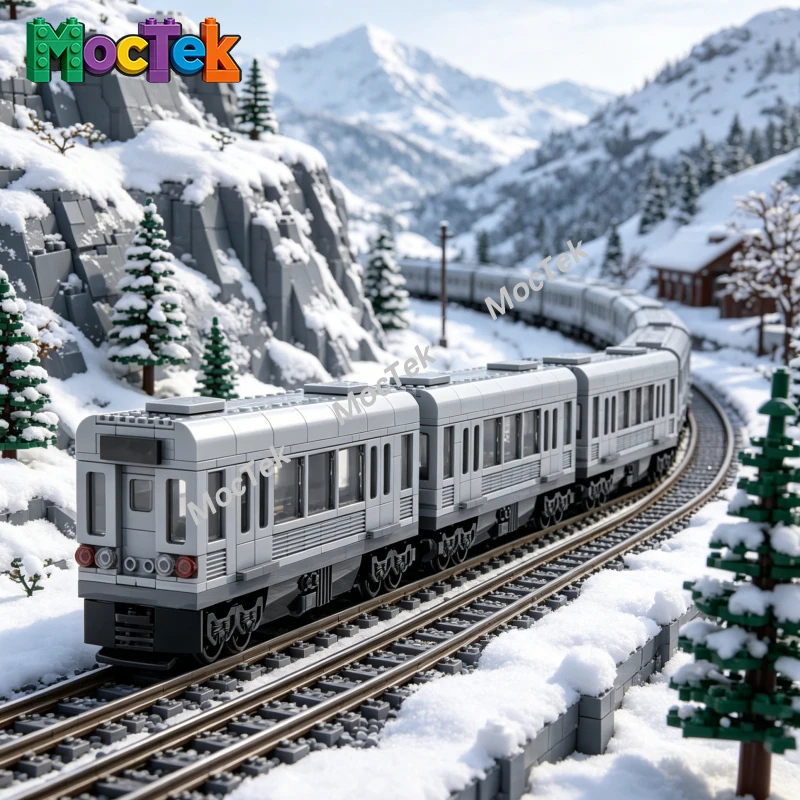 MOC City Subway Train Bricks, Modern Urban Metro Locomotive, Detailed Underground Transit Carriage Model 963PCS
MOC City Subway Train Bricks, Modern Urban Metro Locomotive, Detailed Underground Transit Carriage Model 963PCS