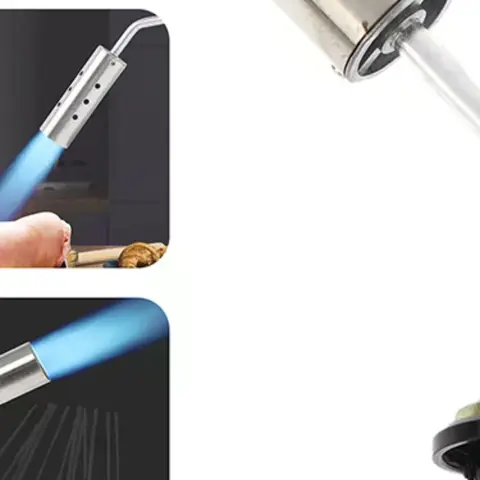 Outdoor Camping BBQ Adjustable Flame Butane Torch Butane Burner Brazing Flamethrower Portable Versatile Propane Torch