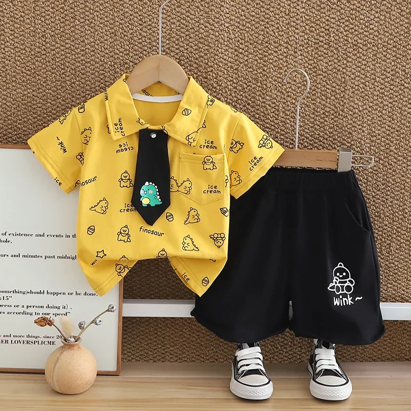 New Summer Baby Clothes Suit Children Cartoon T-Shirt Shorts 2Pcs/Sets Infant Boys Clothing Set Toddler Costume Kids Tracksuits
New Summer Baby Clothes Suit Children Cartoon T-Shirt Shorts 2Pcs/Sets Infant Boys Clothing Set Toddler Costume Kids Tracksuits