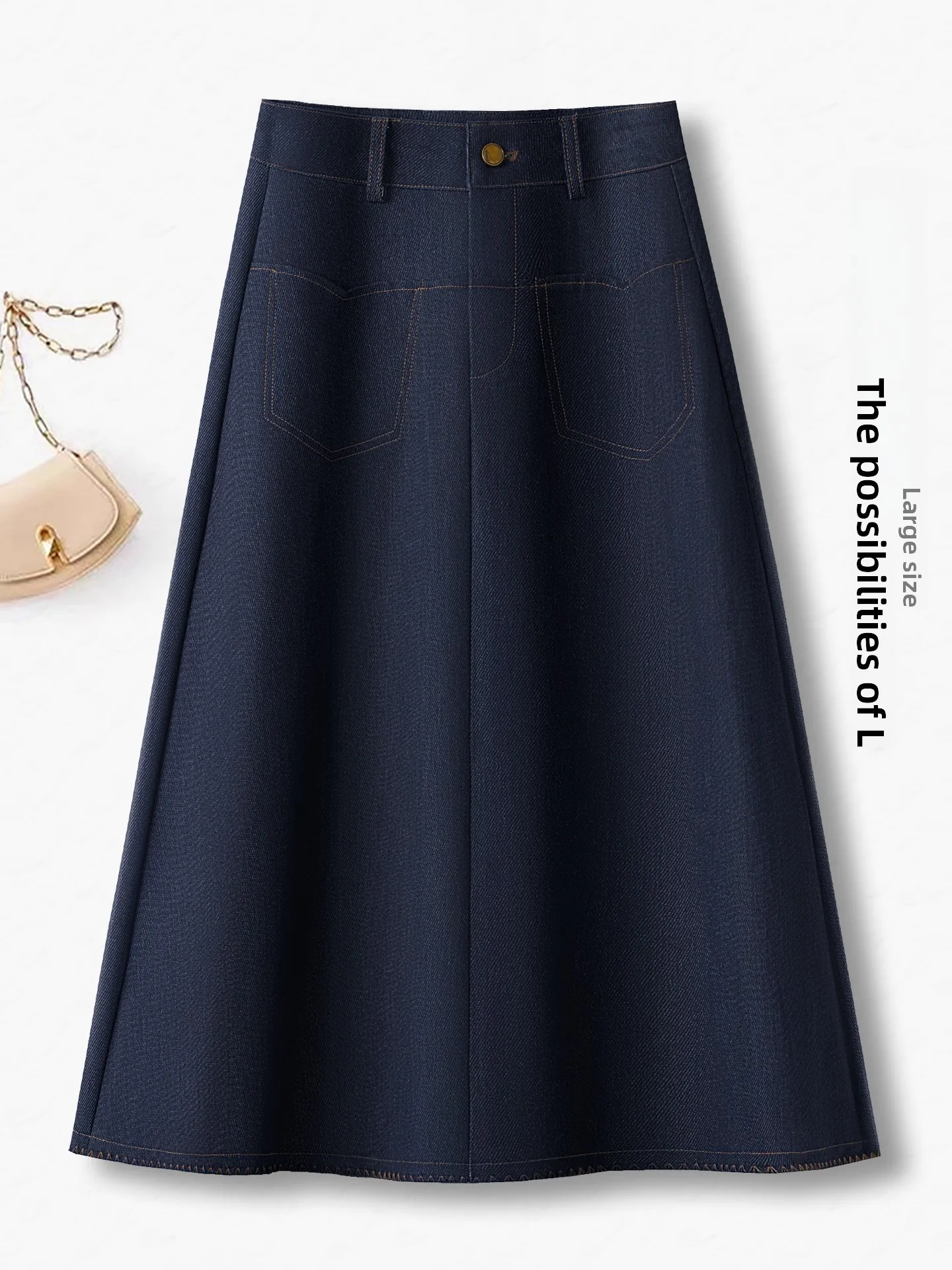 High Waist A-Line Skirt Women's Denim Style Slimming Skirt Spring Autumn New Arrival Polyester Fiber Casual...
High Waist A-Line Skirt Women's Denim Style Slimming Skirt Spring Autumn New Arrival Polyester Fiber Casual...