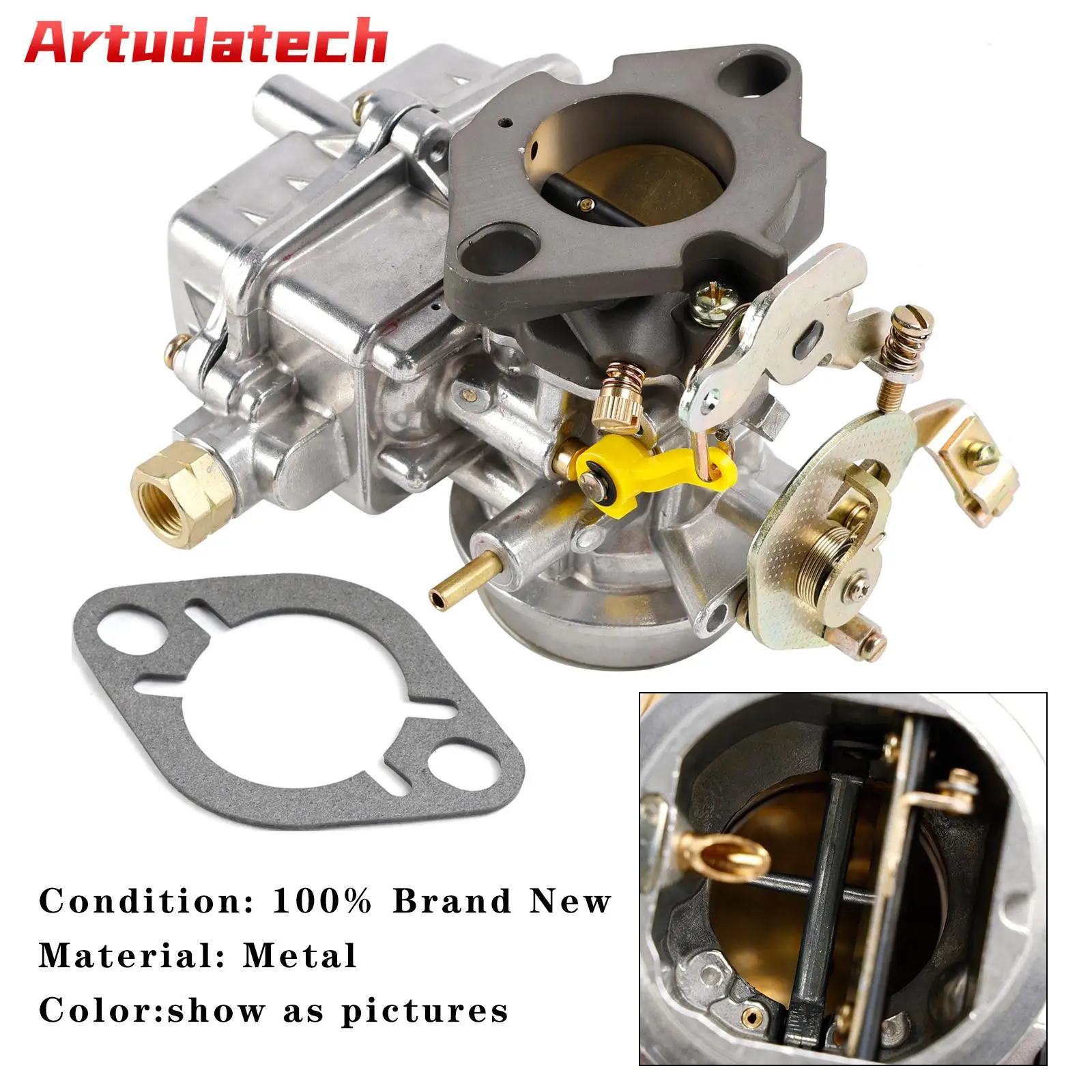Artudatech Carburetor For Ford 144 170 200 223 6cyl 57-62 For Holley 1904 Carby 1 Barrel Car Accessories
Artudatech Carburetor For Ford 144 170 200 223 6cyl 57-62 For Holley 1904 Carby 1 Barrel Car Accessories