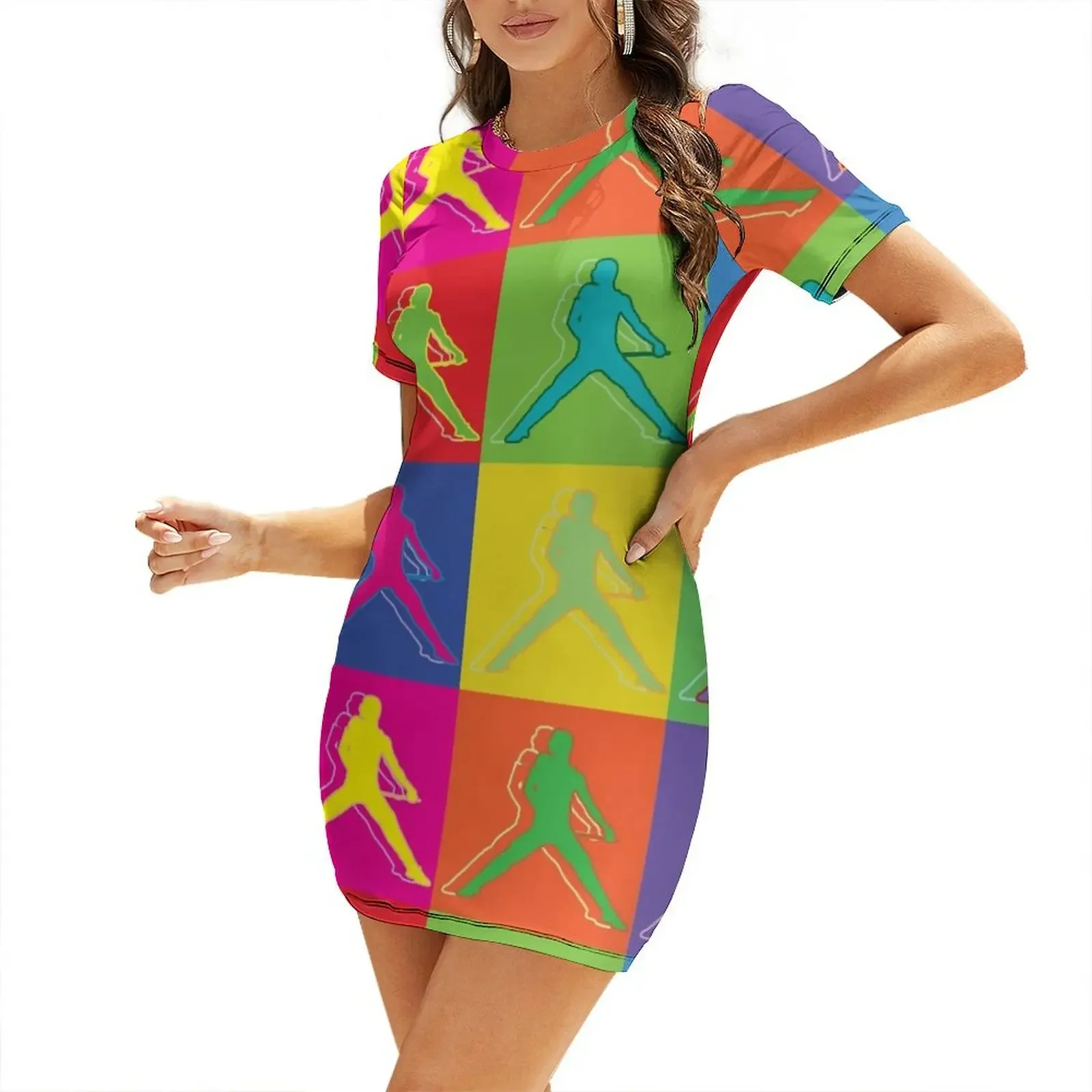 Freddie Pop Art Short-Sleeved Dress Summer skirt Dresses for wedding party birthday dresses for women beach dresses Dress 
Freddie Pop Art Short-Sleeved Dress Summer skirt Dresses for wedding party birthday dresses for women beach dresses Dress