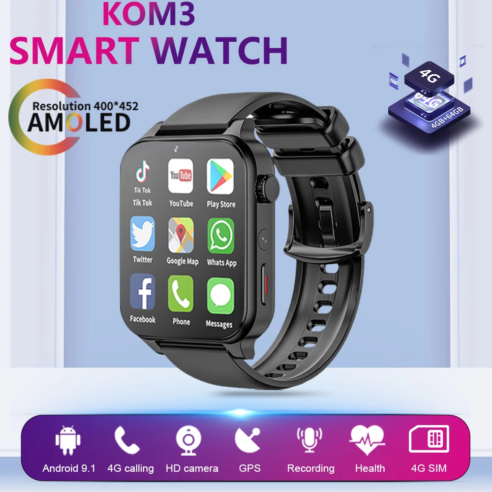 SERVO KOM3 NEW 4G+64G Smart Watch Phone 1.99”HD Dual Camera GPS Google Play Store Game Sport WIFI 2024 For Android IOS Men Watch
SERVO KOM3 NEW 4G+64G Smart Watch Phone 1.99”HD Dual Camera GPS Google Play Store Game Sport WIFI 2024 For Android IOS Men Watch